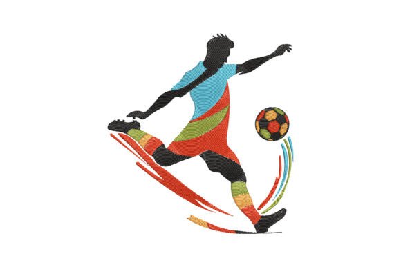 Colorful Soccer Player Embroidery Review