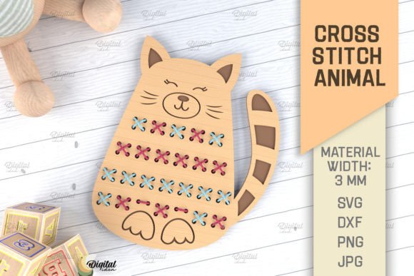 Cross Stitch Animals Laser Cut Cat SVG Review