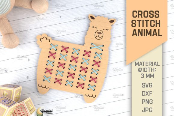 Cross Stitch Animals Laser Cut Lama SVG Review