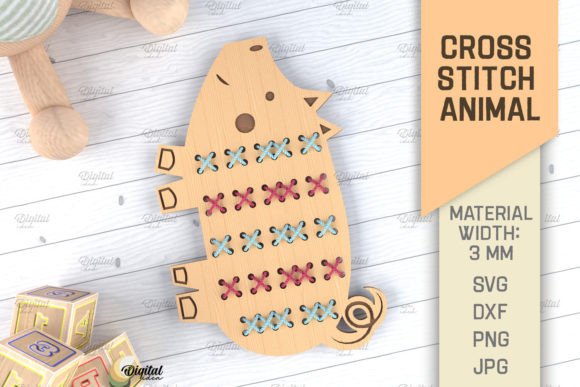 Cross Stitch Animals Laser Cut Pig SVG Review