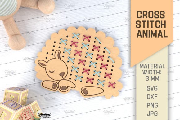 Cross Stitch Animals LaserCut Sheep SVG Review