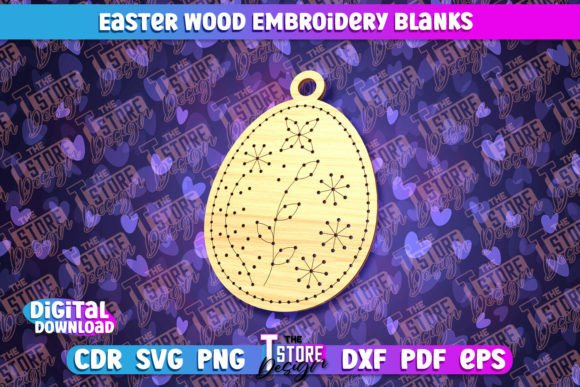 Easter Wood Embroidery Blank Laser Cut Review