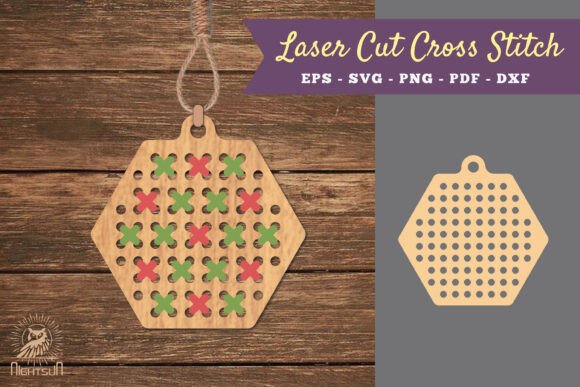 Hexagon Cut Cross Stitch SVG Review for Sweatshirt Embroidery