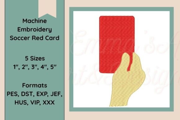 Soccer Red Card Embroidery Review